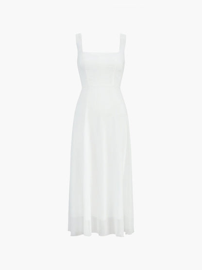 Elegantes Midikleid A-Linie Damenkleid Zeitlos