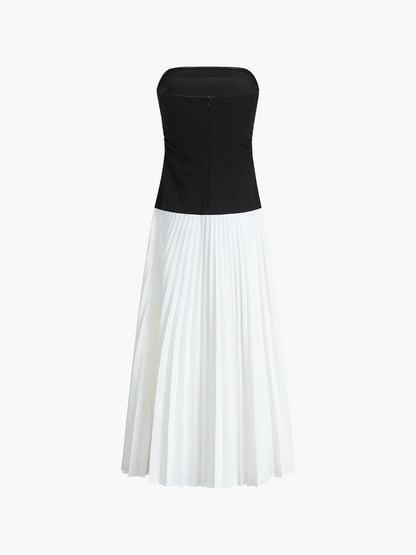 Bustier-Top und Maxi-Rock Set Elegantes Frauen-Outfit