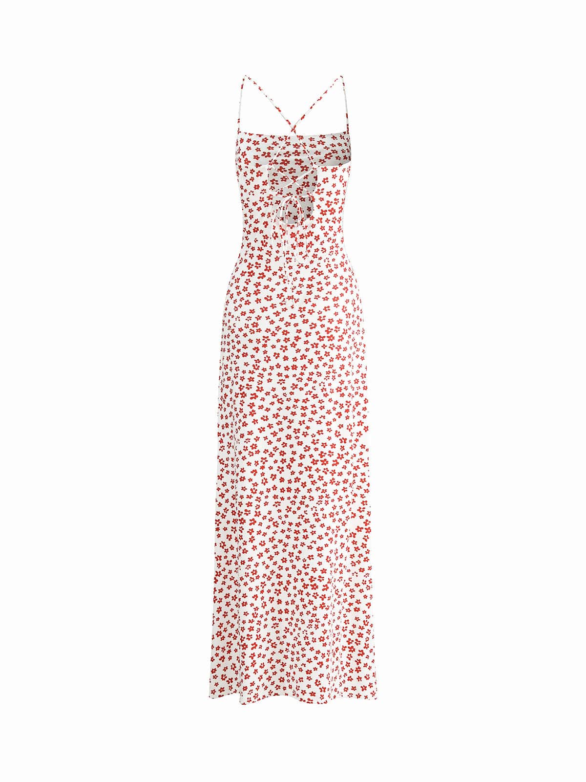 Romantisches Blumenkleid mit Spaghettiträgern Frauenkleid Elegant