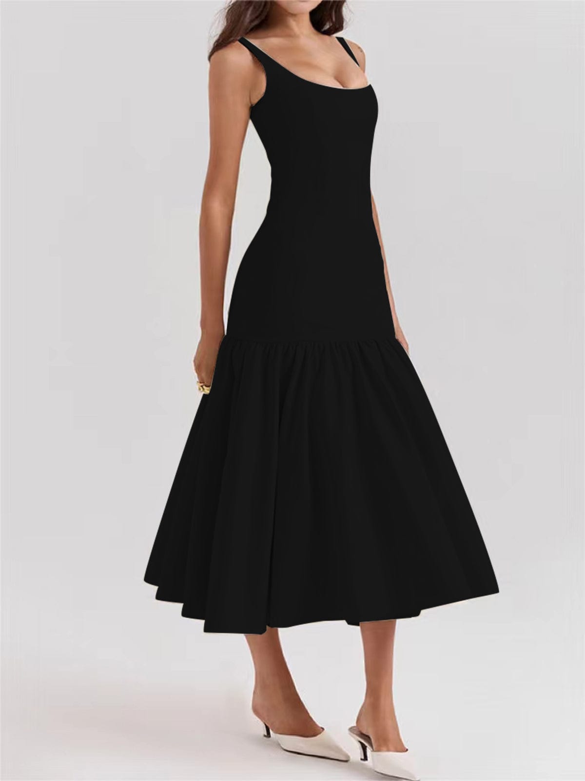 Elegantes Maxikleid mit Rüschen für Abendveranstaltungen