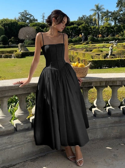 Damen Korsett Kleid Hochzeit Gast Mit Volants