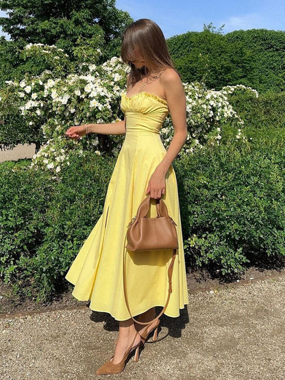 Sommerkleid mit Bustier A-Linie Romantic Frauenkleid - BerlinGlamour
