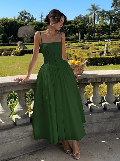 Damen Korsett Kleid Hochzeit Gast Mit Volants