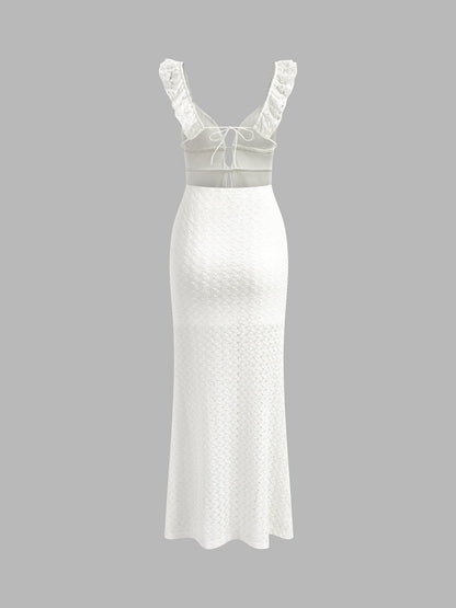Cami Kleid Rückenfrei Dekolleté Damen Party