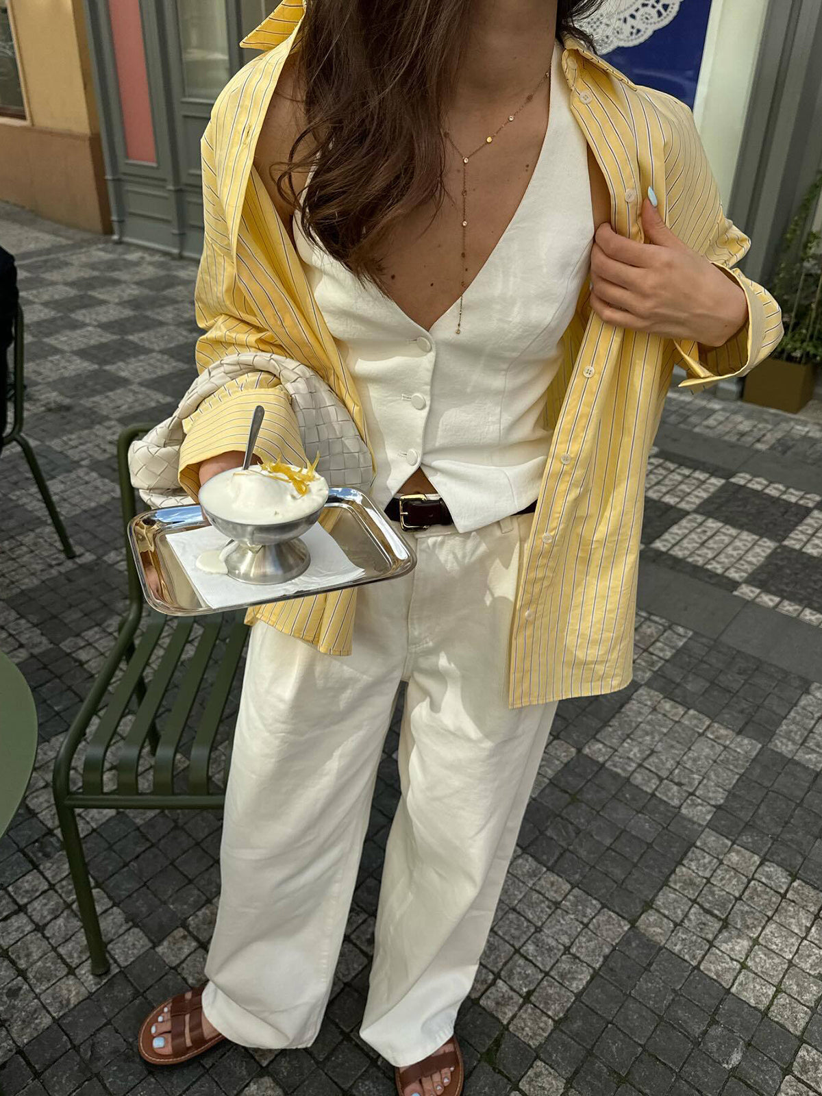 Damenbluse Streifenmuster Klassisch Elegante - BerlinGlamour