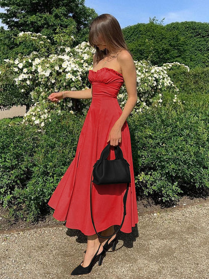 Sommerkleid mit Bustier A-Linie Romantic Frauenkleid
