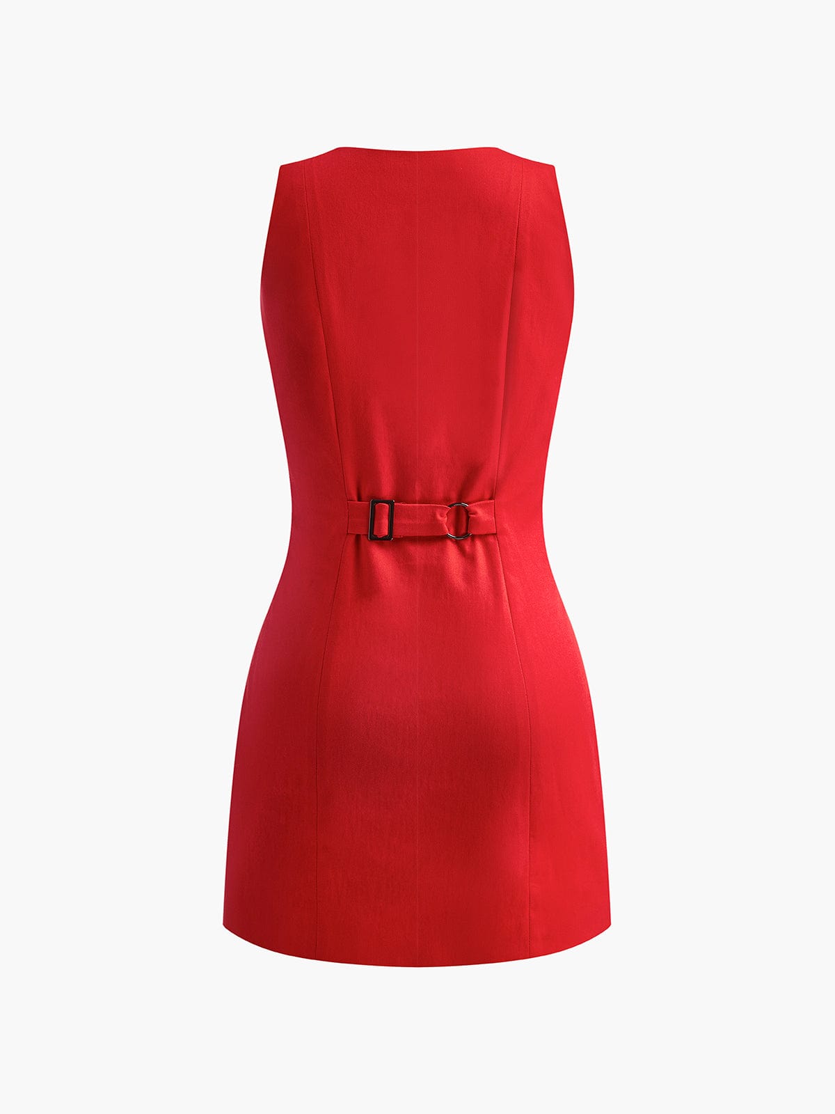 Elegantes Sommerkleid Ärmellos Baumwoll Kleid Damen