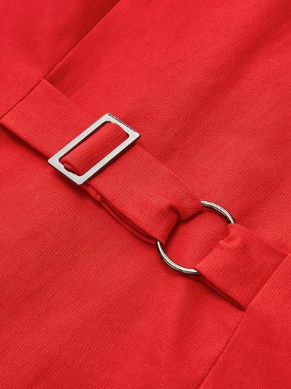 Elegantes Sommerkleid Ärmellos Baumwoll Kleid Damen