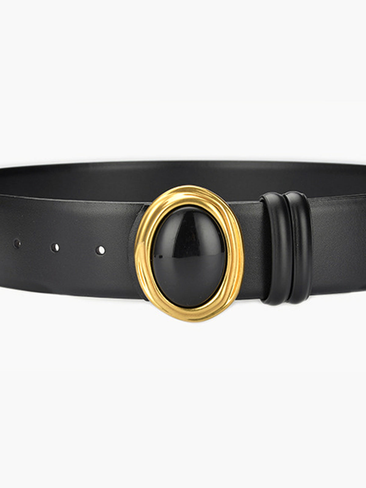 Eleganter Gürtel Goldene Schnalle Damen Herren