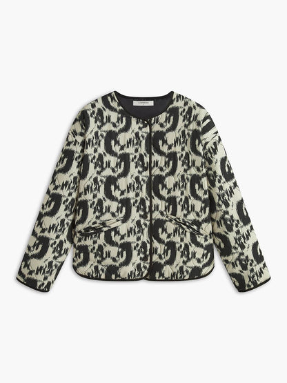 Animal-Print Jacke Frauen Trendy Mutig Mode