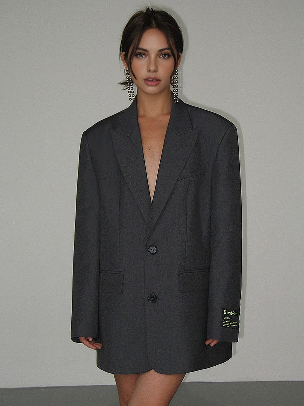 Oversized Blazer Modern Trendig Großformat Damen