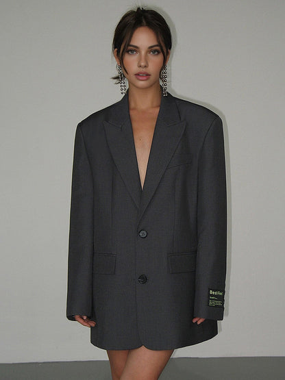 Oversized Blazer Modern Trendig Großformat Damen