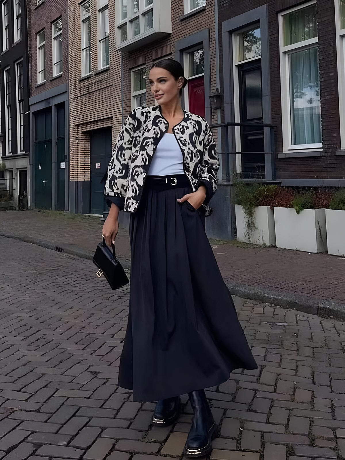 Animal-Print Jacke Frauen Trendy Mutig Mode