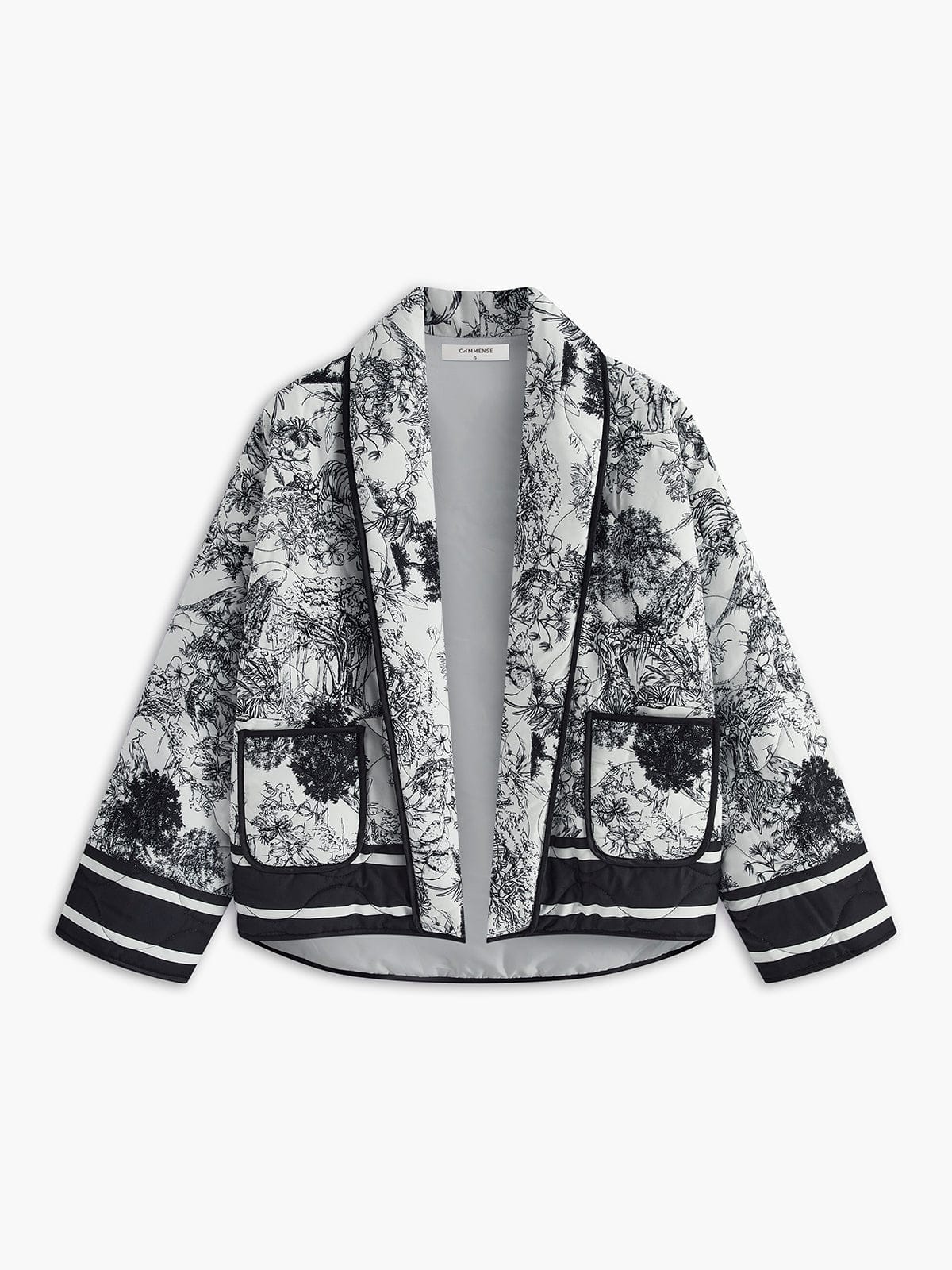 Sommerjacke Damen Leicht Print Elegante - BerlinGlamour