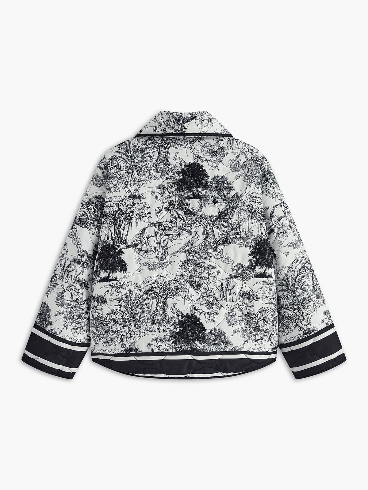 Sommerjacke Damen Leicht Print Elegante