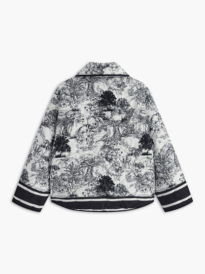 Sommerjacke Damen Leicht Print Elegante