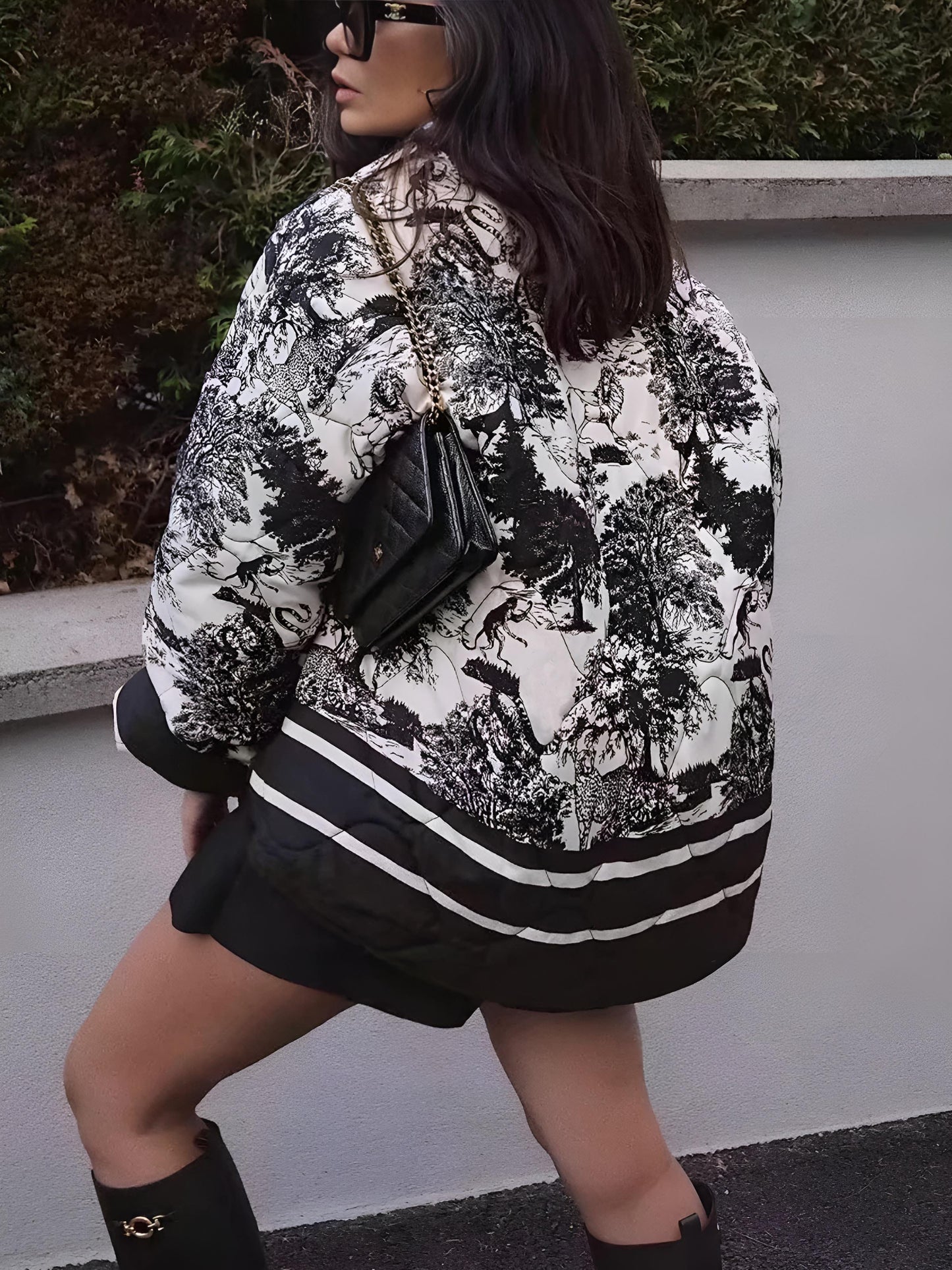 Sommerjacke Damen Leicht Print Elegante
