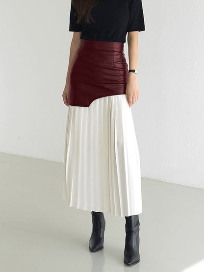 Damen Sommerrock Asymmetrisch Midi Kleid