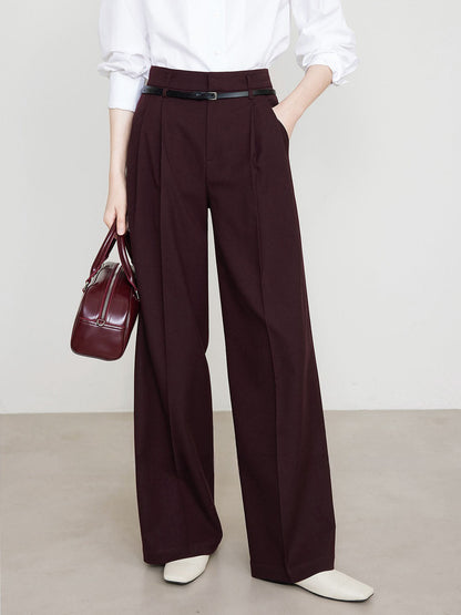 Elegante Bordeaux Chino Hose Damenschuhe Bequem - BerlinGlamour