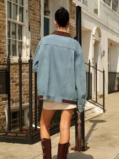 Isabelle | Kontrast-Jeansjacke Zendoo.de