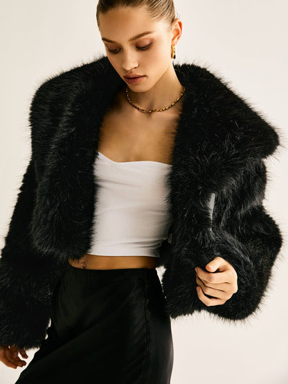 Kunstpelzmantel Warm Damen Winter - BerlinGlamour