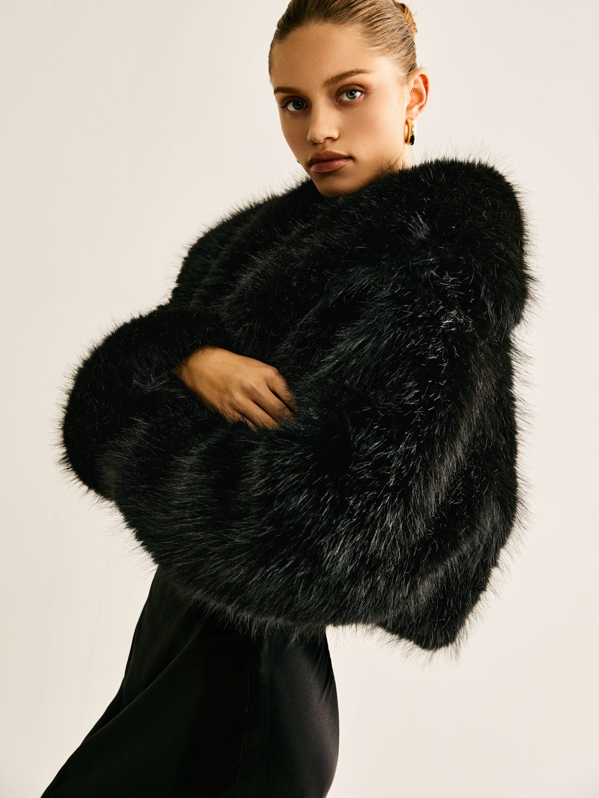 Kunstpelzmantel Warm Damen Winter