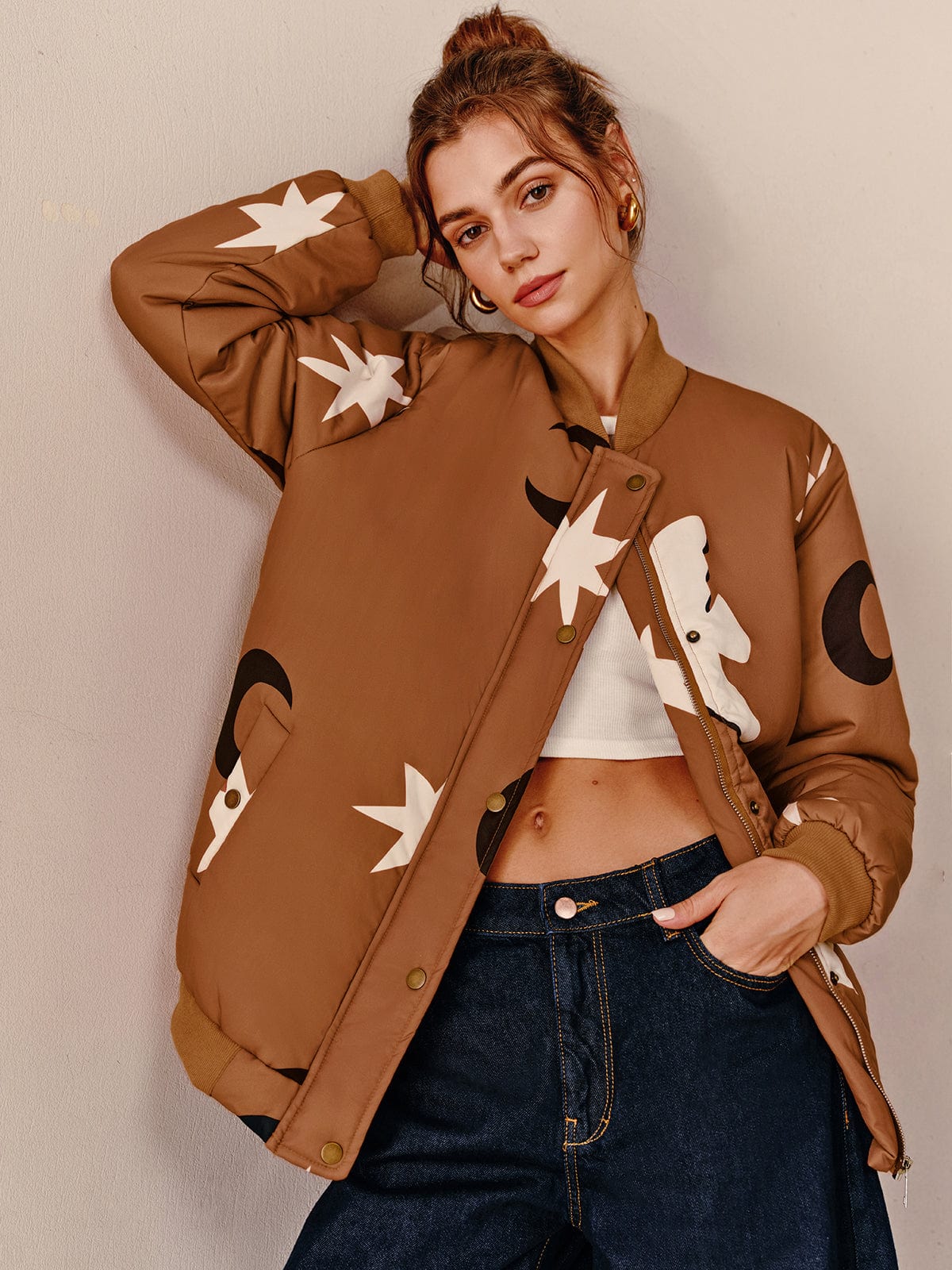 Oversized Bomberjacke Groß Modern Urban - BerlinGlamour