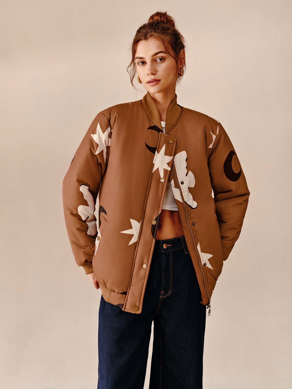 Oversized Bomberjacke Groß Modern Urban