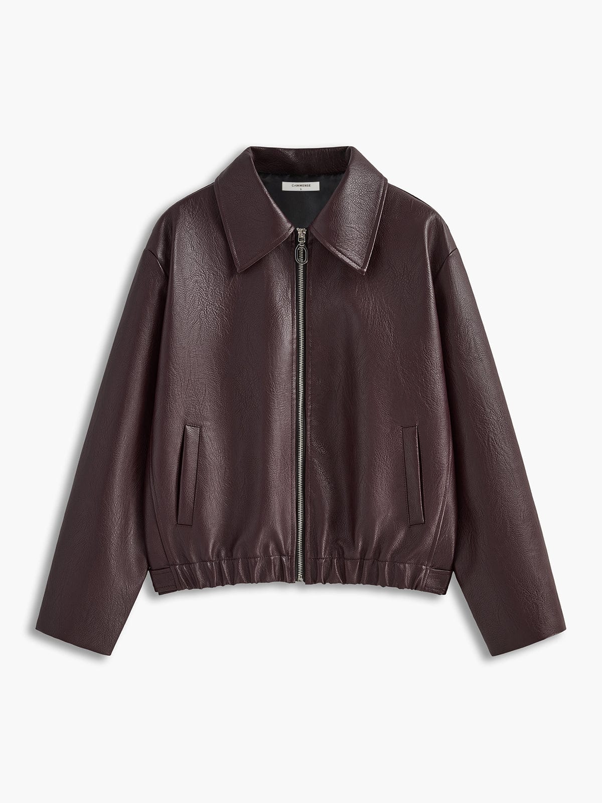 Kunstlederjacke Rot Modern Damenjacke Elegannt - BerlinGlamour