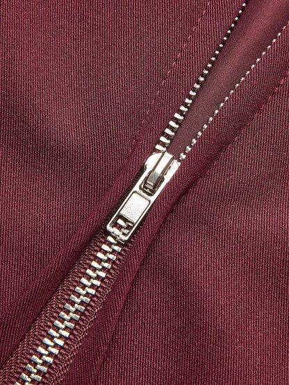 Rote Damenjacke Elegante Minimalistisch Burgunder