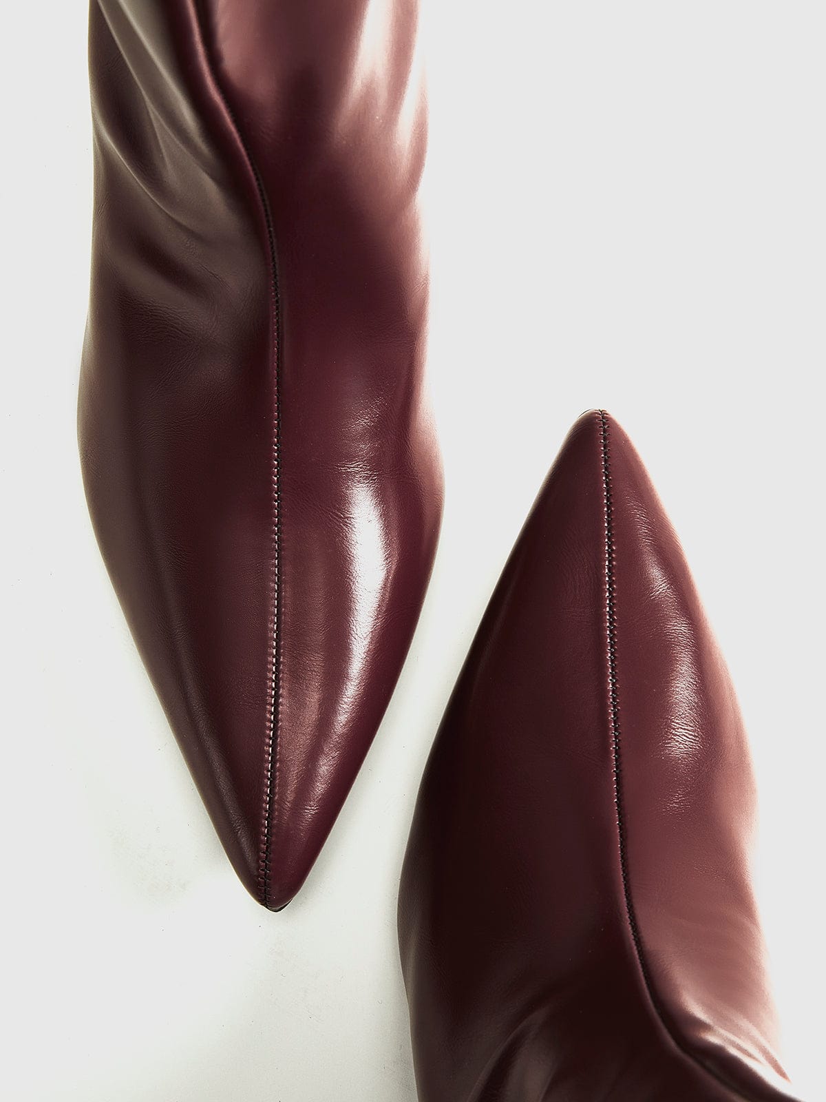 Stiefeletten Bordeaux Farbe Elegantes Design