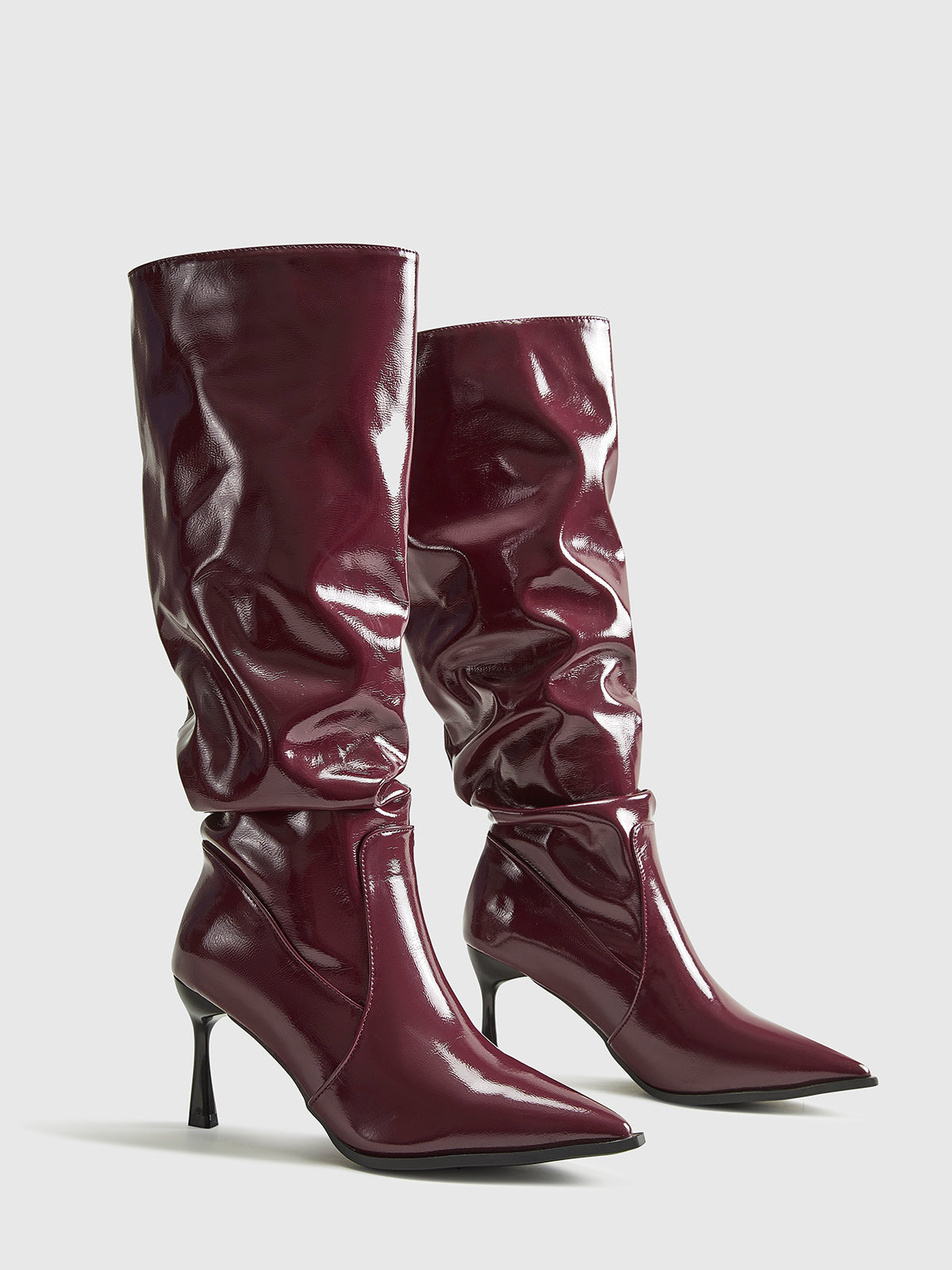 Hohe Stiefel Damen Kniehoch Schuhe Stiletto