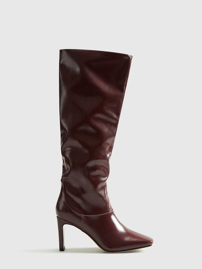 Stiefeletten Damen Blockabsatz Schuhe Höhe
