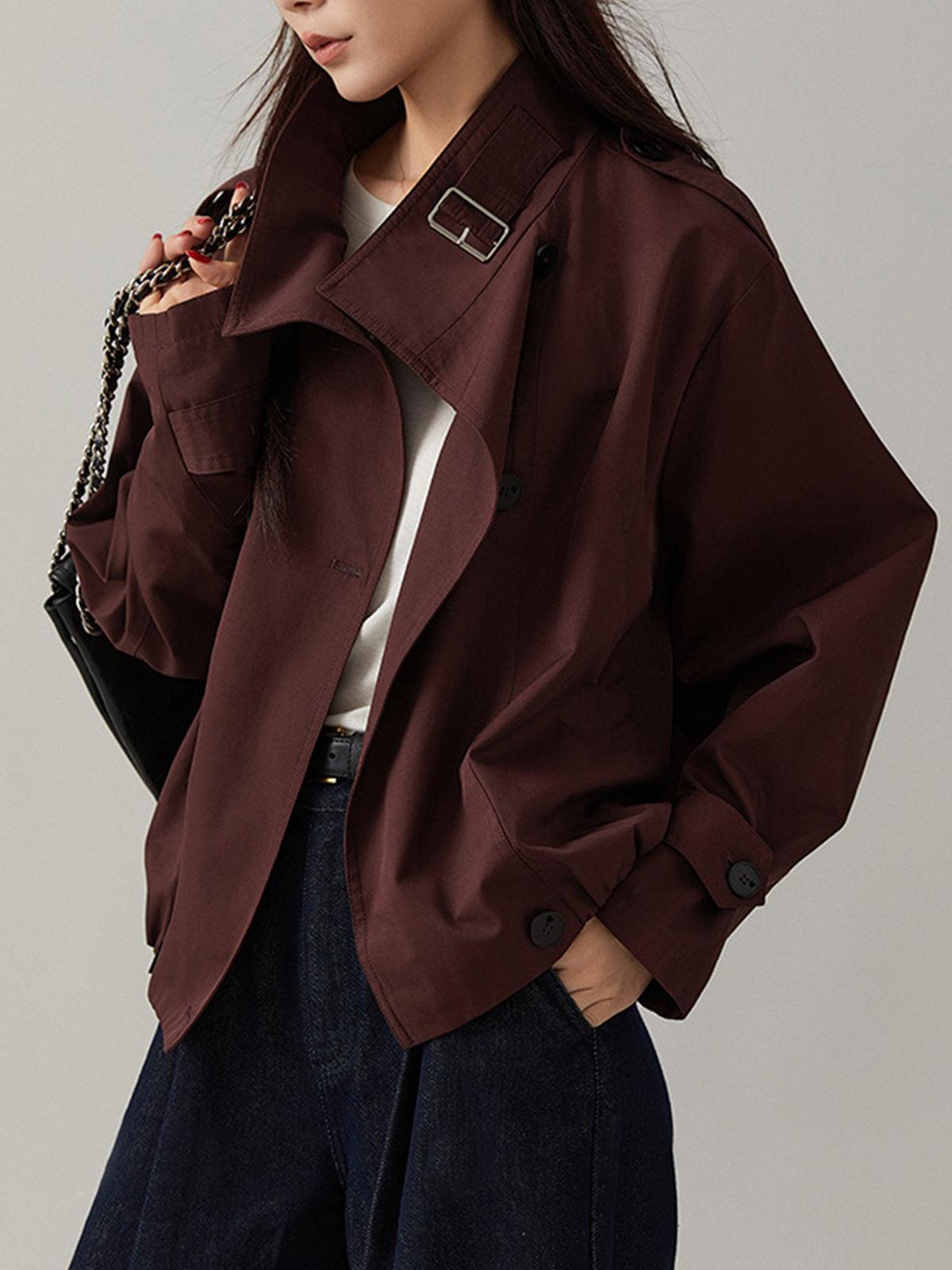 Vintage Trenchcoat Damen Lockere Oversized