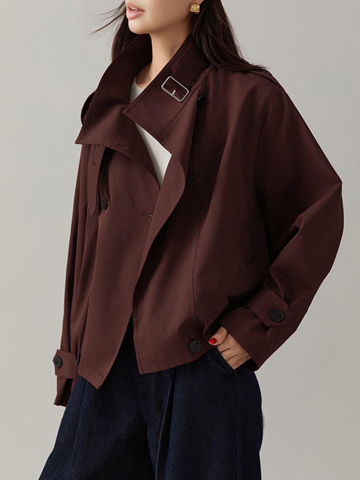Vintage Trenchcoat Damen Lockere Oversized