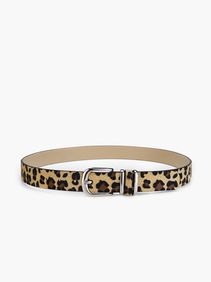 Leopard Gürtel mit Schnalle Modern Leopard Print - BerlinGlamour
