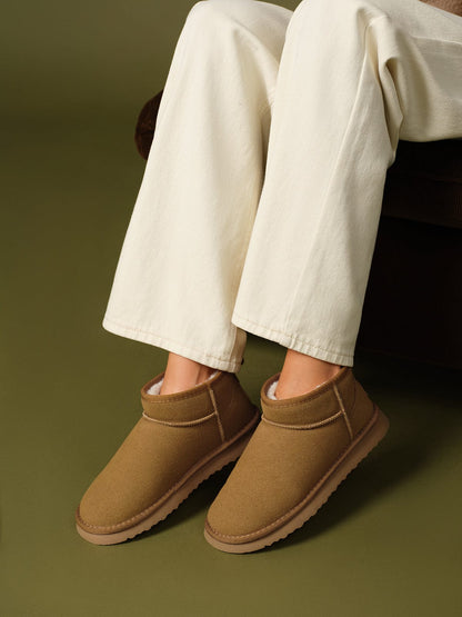 Warme Schneestiefel aus Schafwolle