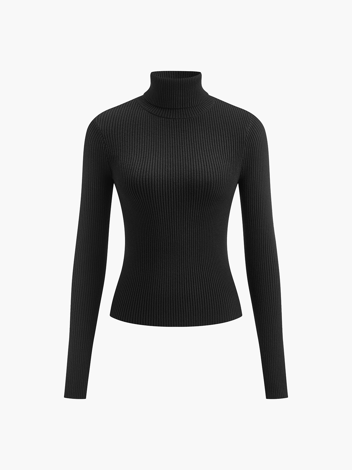 Damen Rollkragenpullover Frühling Stilvoll Gerippt