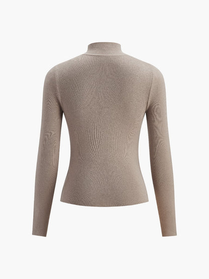 Damen Pullover Schlank Geschnitten Warm Winter