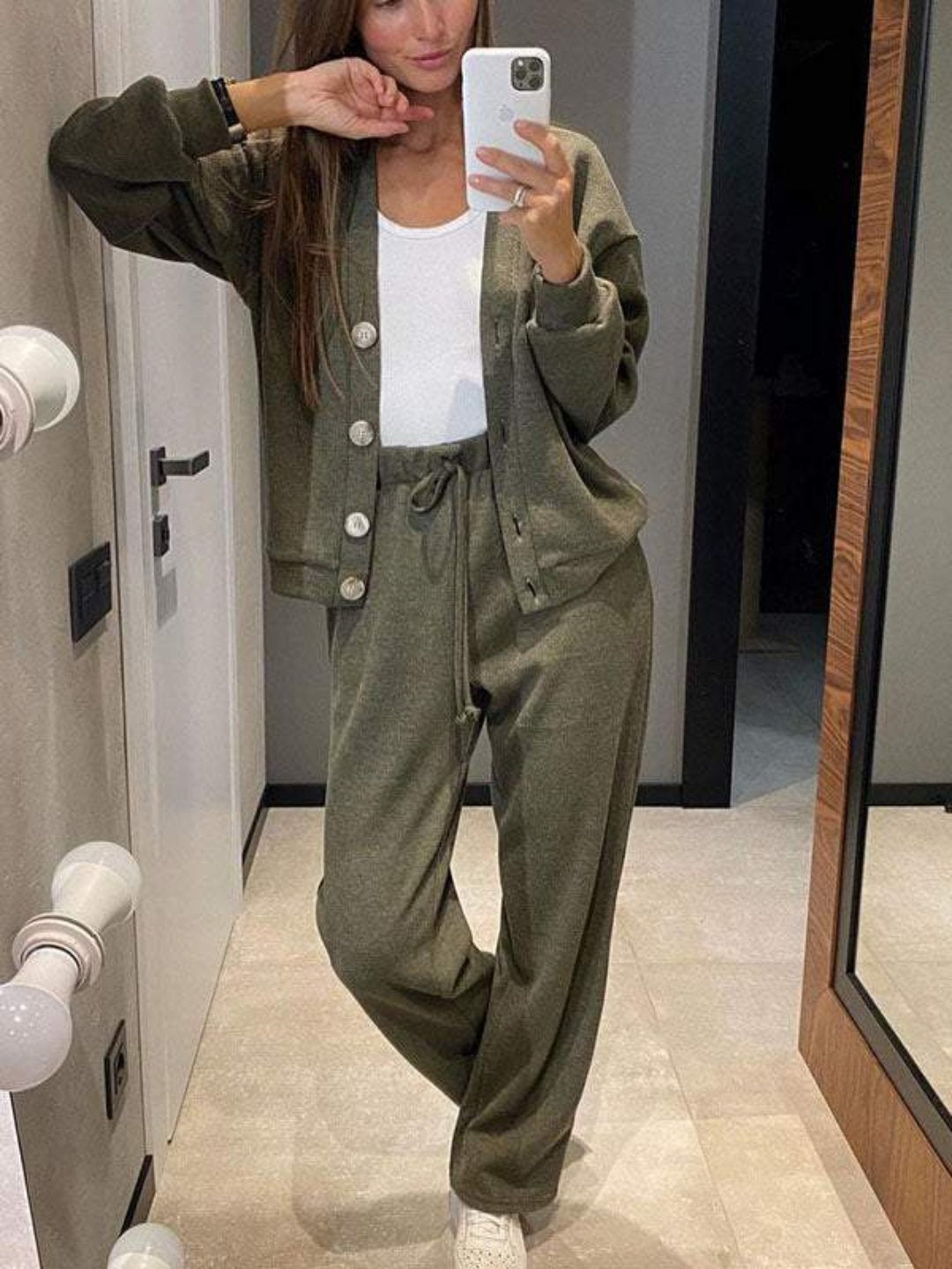 Damen Hosen-Set 3-teilig Bequem Lockerschnitt - BerlinGlamour