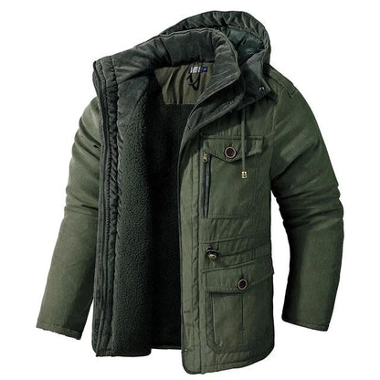 Herrenjacke Warm Isoliert Winterjacke Outdoor Stilvoll