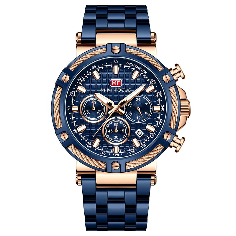 Herren Armbanduhr Maritime Quarzuhr Schwarz