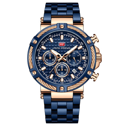 Herren Armbanduhr Maritime Quarzuhr Schwarz
