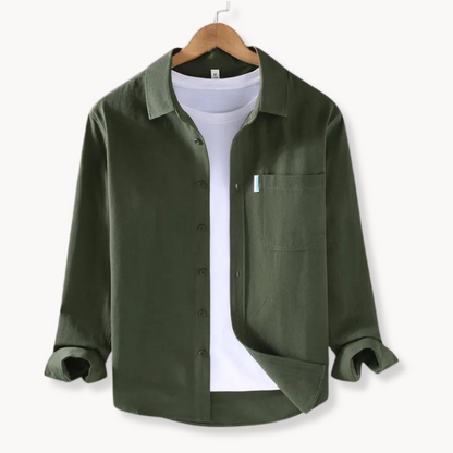 Herren Hemd Baumwolle Klassisch Freizeit Style