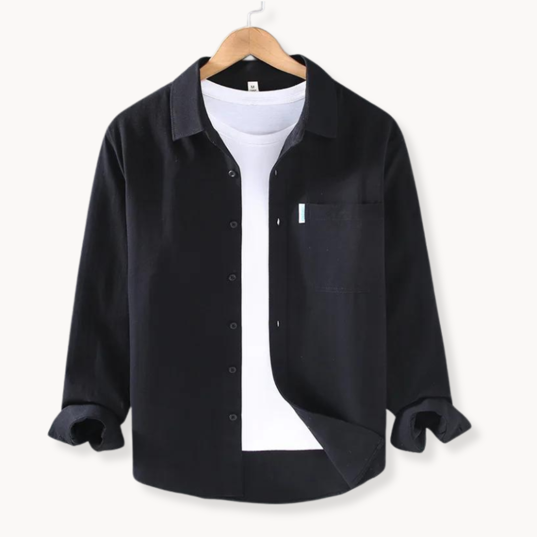Herren Hemd Baumwolle Klassisch Freizeit Style