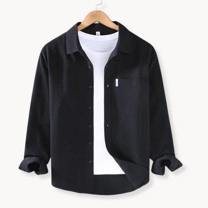 Herren Hemd Baumwolle Klassisch Freizeit Style
