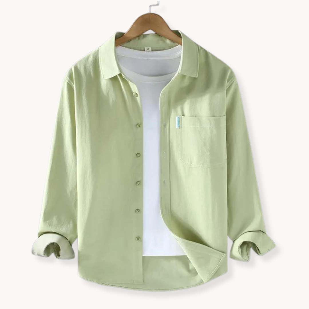 Herren Hemd Baumwolle Klassisch Freizeit Style