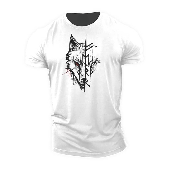 Herren T-Shirt Kurzarm Nordisch Modern