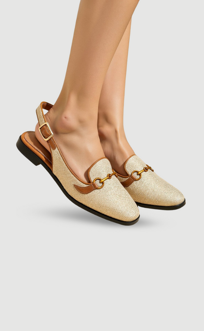 Elegante Braun Loafer Schuhe mit Kette - BerlinGlamour