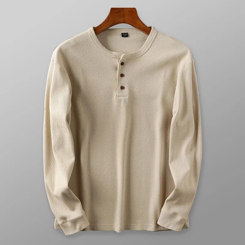 Herren Langarmshirt Klassisch Baumwolle Modern - BerlinGlamour